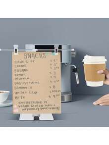 1pc Stainless Steel Adjustable T-Type Poster Display Stand, Desktop Advertising Poster Holder, Suitable For Business And Store Signage - A - View 5