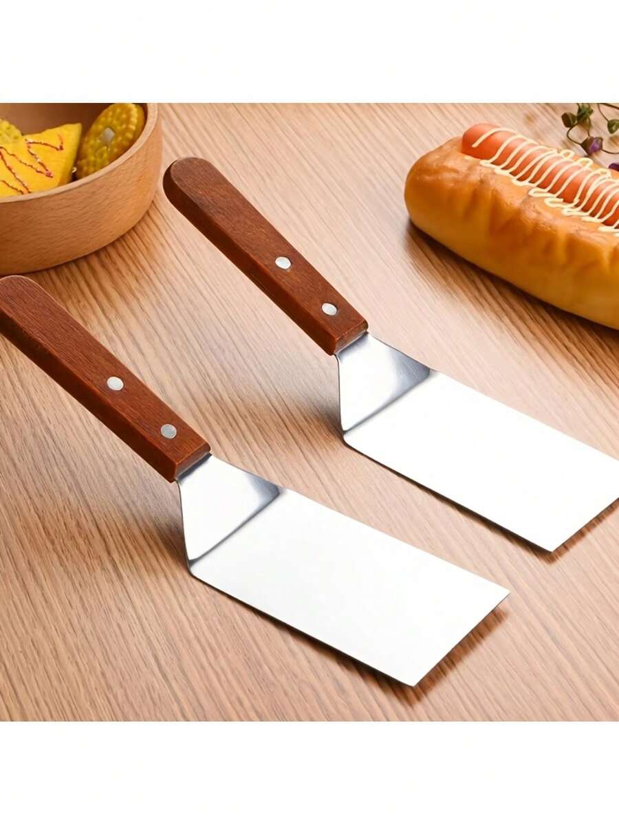 1件不锈钢煎锅铲、煎饼铲、牛排铲、蛋糕铲、厨房用具