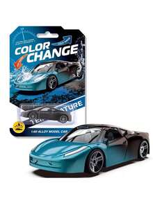 1pc High-Quality Alloy Car Model, Temperature Sensitive Color Changing Inertial Racing Car, Turns Color In 35°C Water, High-Quality Wear-Resistant, Suitable For Teenagers/Adults, Home Decor, Desktop Ornament, Perfect Birthday/Valentine's/Holiday Gift, Toy Vehicle With Multiple Color Changing Designs - Multicolor - View 9