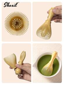 1pc Reusable Plastic Matcha Whisk, Durable Japanese Style Matcha Stirrer, Suitable For Home Kitchen, Cafe, DIY Beverages And Daily Use - Tea Whisk - View 5