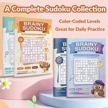 Sổ tay luyện viết câu đố số, vở ghi chép luyện tập logic Sudoku với các trang thử thách từ cơ bản đến nâng cao dành cho việc học tập tại lớp và tại nhà. - Nhật ký viết trò chơi ghép số - Xem 3