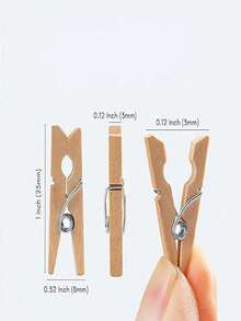 20/50/100 chiếc kẹp quần áo mini bằng gỗ tự nhiên có dây, dài 2,5 cm, thích hợp cho chụp ảnh, làm đồ thủ công, tác phẩm nghệ thuật, tiệc tiết lộ giới tính, sinh nhật, đám cưới, các bữa tiệc, món quà hoàn hảo cho đồng nghiệp, bạn bè và gia đình, vật dụng cần thiết cho năm học mới. - Màu gỗ - Xem 6