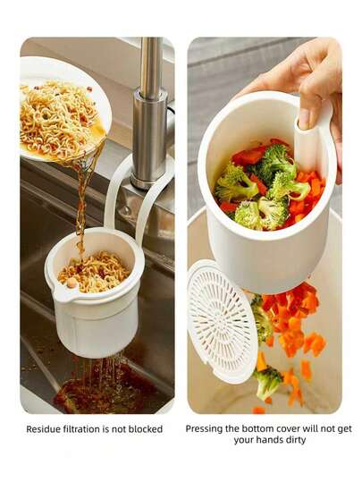 Rổ lọc rác treo tường mới cho bồn rửa, bộ lọc cặn thức ăn nhà bếp, giá đựng rác áp lực gắn tường, rổ thoát nước đa chức năng, giá đựng miếng bọt biển gắn vòi, đồ dùng nhà bếp, đồ dùng vệ sinh, đồ dùng lưu trữ