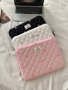 笔记本电脑包,心形刺绣,10/11英寸平板电脑隔层,13/14英寸、15/15.6英寸笔记本电脑内袋 - 查看 3