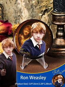 Harry Potter 1Pc Fantasy Series Badges, Magic Wizard Characteristics Badges, Harry Ron Hermione Malfoy Luna Figures From Movie Metal Badge For Clothes, Bags Decorative Accessories, Office Worker, School Supplies, Fan Merch, Teens Halloween Christmas Gifts, Back To School [Officially Licensed] - View 10