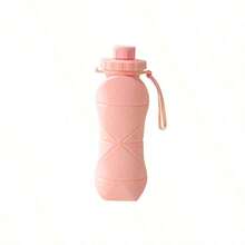 Hot Selling Silicone Foldable Adult Portable Reusable Plastic Cup Outdoor Travel Fitness Cup - Hồng - Xem 10
