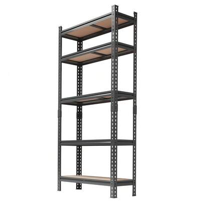 Estantería metálica de 5 niveles para garaje, estantes de almacenamiento ajustables de alta resistencia, estante de almacenamiento multiusos, estantería de cocina para sótano, almacén o despensa.