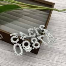 Cetakan Pemotong Logam Bunga Angka 0-9, Cocok untuk Pembuatan Kartu, Embossing, Scrapbooking, Kerajinan Kertas, Pembuatan Kartu, Album Foto, Dekorasi Stempel DIY - MC671+MC1182 - View 10