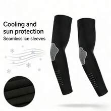 1pair/2pairs Cooling Arm Sleeves For Men Women, UV Sun Protection Compression Arm Sleeves, Non-Slip Elbow Support For Volleyball Basketball Baseball Cycling Golf Outdoor Sports - Multicolor - View 7