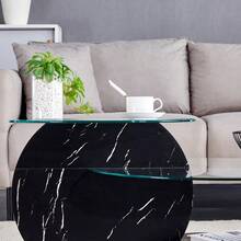 Coffee Tables - Black + Transparent + MDF+Glass-1 - View 6