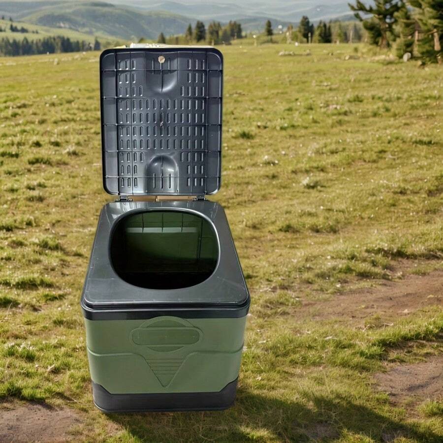 Portable Folding Toilet, Suitable For Outdoor Camping And Travel Emergencies, As A Mobile Sanitation Solution
