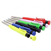 Ensemble de crayons mécaniques de haute qualité pour le travail du bois de 2,8 mm, avec un design à long bec, une écriture fluide, un outil de marquage à trou profond, disponible en plusieurs styles. Cet outil multifonctionnel convient aux ingénieurs pour effectuer le marquage de trous profonds et le dessin technique, ainsi que pour un usage DIY et de bureau. - Multicolore - Voir 7