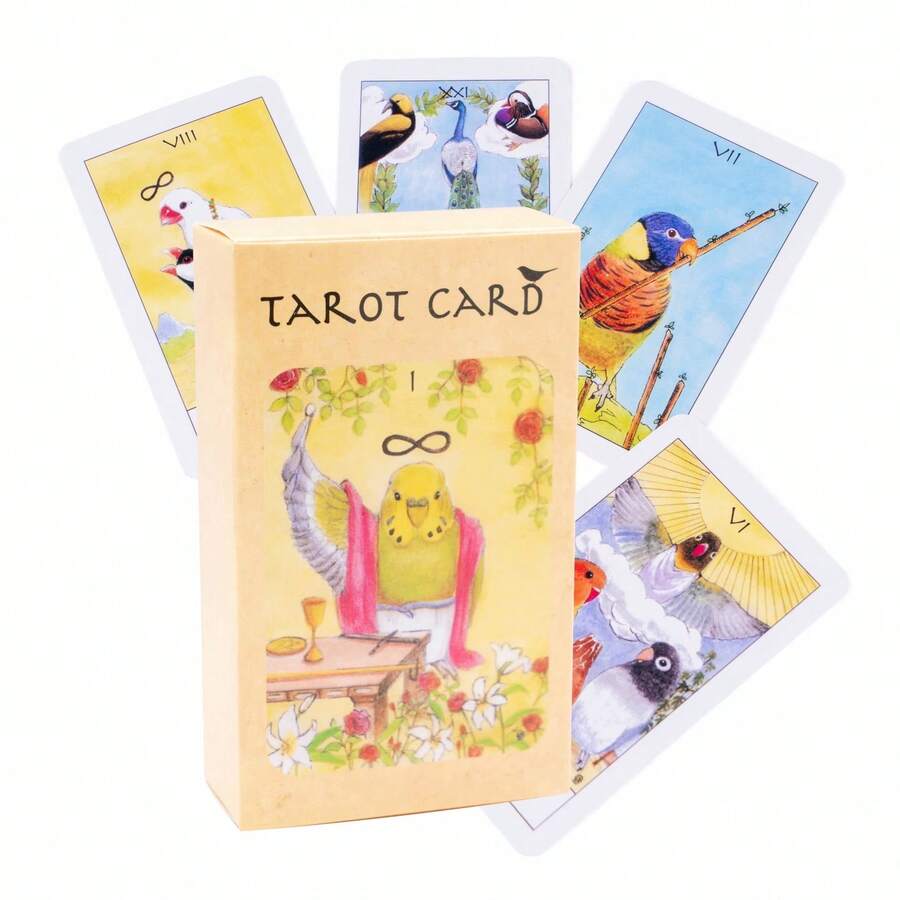 Bộ bài Tarot Chim Kỳ Diệu: Một bộ sưu tập thú vị gồm các lá bài minh họa, kết hợp vẻ đẹp kỳ diệu của thế giới chim chóc với biểu tượng Tarot huyền bí. - Nhiều màu - Xem 1