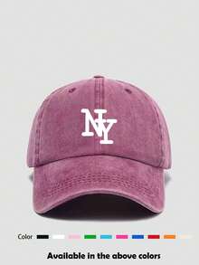 1pc Unisex Retro Distressed Printed Baseball Cap, Suitable For Daily Outings, Hiking, Vacation, Fishing, Sun Protection,Summer,Beach,Hat - Multicolor - View 18