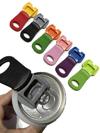 Bộ 6 món dụng cụ mở lon nước ngọt Vibrant, bao gồm dụng cụ mở lon và nắp lon, thiết kế nhẹ nhàng không làm đau tay, dễ sử dụng, có nắp an toàn, thích hợp cho các bữa tiệc sinh nhật, tựu trường, tụ họp, tiệc nướng BBQ, cắm trại và du lịch.