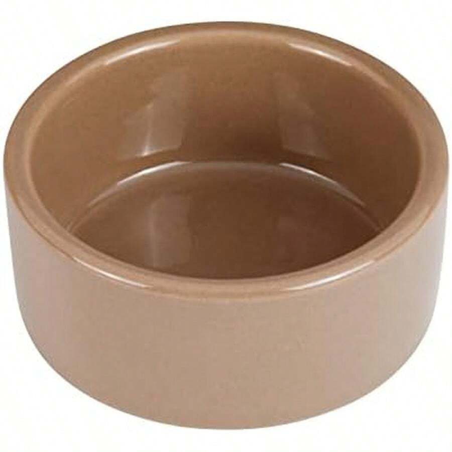 Kaytee Stoneware Ceramic Pet Hamster Bowl, Brown, 3-Inch - 3 in - 查看 1