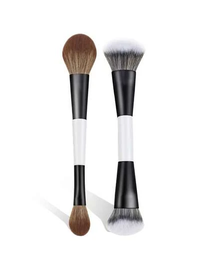 Bộ 2 cọ trang điểm, gồm cọ nền, cọ phấn phủ, cọ má hồng, lông cọ mềm mại, phù hợp cho nữ giới, tiện lợi khi đi du lịch.