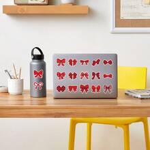 54 Pcs Cute Red Bow Die-Cut Stickers Bundle - Waterproof Craft Material For Scrapbook & Daily Decor - 54PCS - View 10