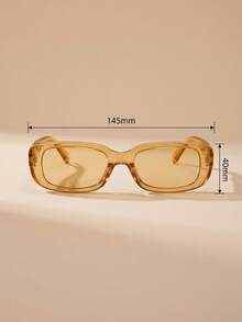 4 piezas Gafas de moda retro ovaladas para adolescentes, uso versátil diario y accesorio para fotos, adecuado para adolescentes - Multicolor - Ver 7
