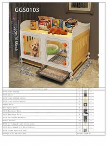 Small Dog House With Toilet, Indoor Home Use Small Dog Cage, Cat Cage, Rabbit Cage With Tray - Multicolor - View 20