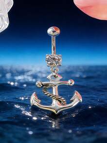 1pc Assorted Belly Button Rings, Sexy & Sweet Body Jewelry Piercing Accessories For Girls - Multicolor - View 14