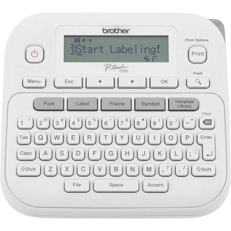 Brother PTD220 Home/Office Everyday Label Maker - trắng - Xem 1
