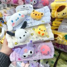 SANRIO 1/可爱Hello Kitty Kuromi肉桂卷蝴蝶结小动物洗脸发箍，卡通3D发箍，适合洗脸、沐浴、SPA，ins风美颜发箍，适合浴室、化妆、情人节、婚礼、生日礼物、母亲节、旅行配件 - 卡通 - 查看 11