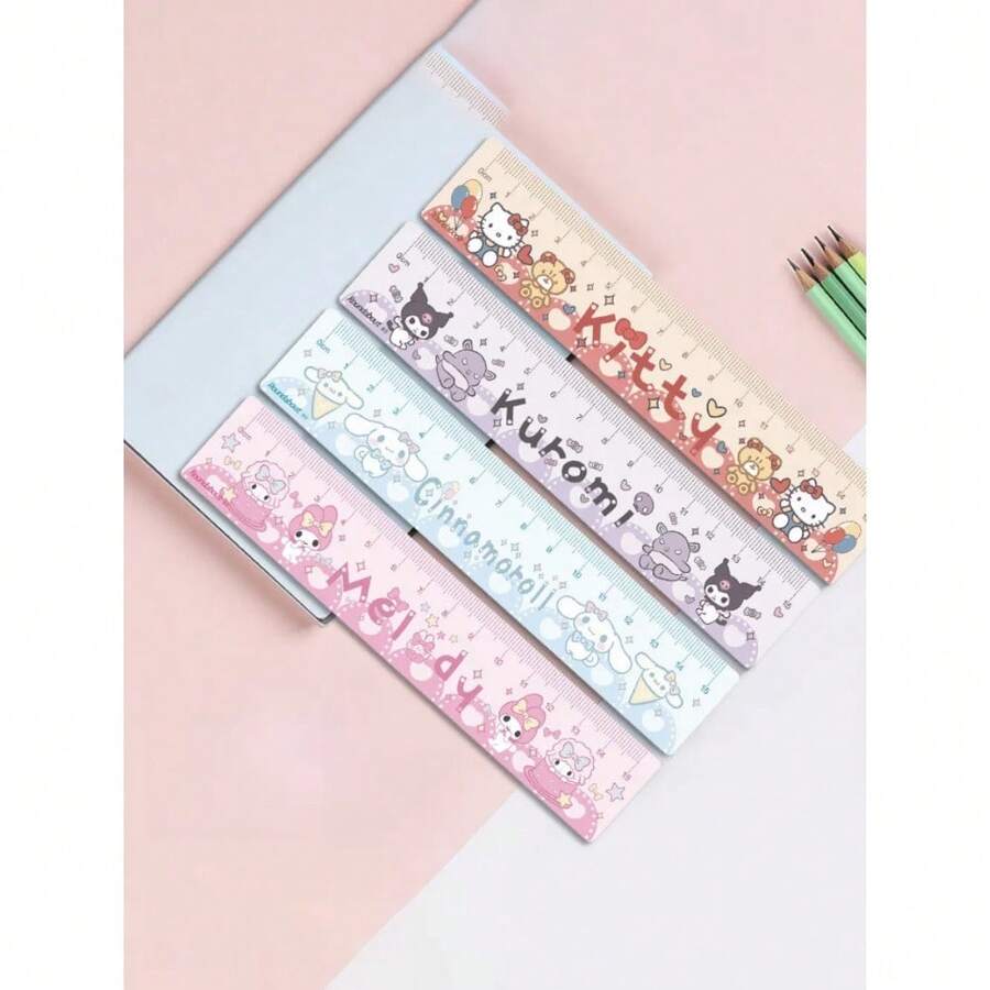 1 chiếc thước kẻ acrylic chính hãng có bản quyền, in hình hoạt hình dễ thương của , đồ dùng văn phòng phẩm. - A - Xem 1