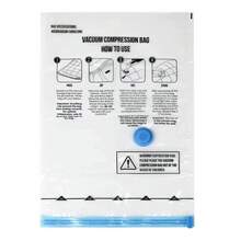 Set Of 4 Transparent Vacuum Storage Bags For Clothes & Bedding – Heavy-Duty PA/PE, 80% More Space, Double-Zip Seal, Works With Any Vacuum, Foldable For Under Bed Or Drawer Storage‌ - Multicolor - View 15