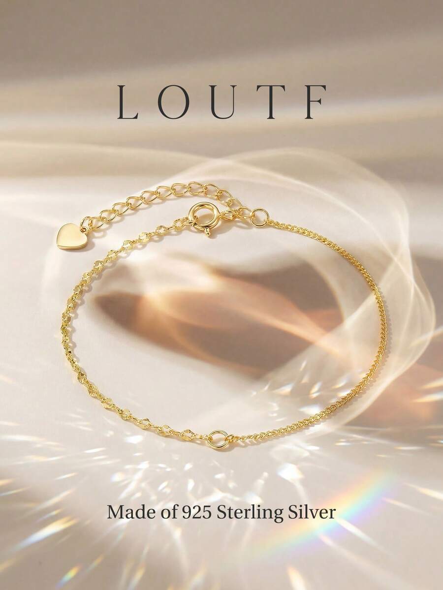 Newsoul 1 chiếc vòng tay bạc Sterling S925 tinh xảo, đính đá lấp lánh, trang sức thanh lịch, quà tặng cho phụ nữ, bạn gái, quý cô, trang sức cưới, đính hôn, cô dâu.