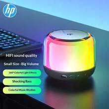 HP S02 Bluetooth Speaker Mini Colorful Light Effect Music Rhythm Speaker For Computers, Mobile Phones, Home Use, Mini Subwoofer, Small Portable Outdoor Wireless TWS Connected Mini Speaker - View 1