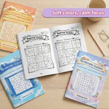 Sổ tay học Sudoku, nhật ký ghi chép logic số với các trang câu đố từ cấp độ cơ bản đến nâng cao, thích hợp cho trường học, gia đình và sử dụng hàng ngày. - Nhật ký viết trò chơi ghép số - Xem 7