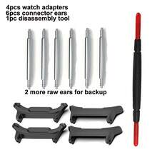 11pcs Watch Adapter Tool Sets Including 4pcs Watch Connectors Compatible With Samsung Galaxy Watch 8 8 Classic Watchband Stainless Steel Connector For Ultra/ Ultra 2025 Watch Accessory,With 6 Pcs Raw Ears And 1 Pc Disassembly And Assembly Tool - Multicolor - View 22
