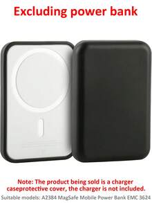 Ốp lưng từ tính tương thích với iPhone - Ốp bảo vệ chống rơi bằng TPU mềm, tương thích với MagSafe | Bề mặt mờ và thiết kế khóa chắc chắn (Không bao gồm pin) - màu đen - Xem 8