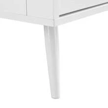 Großer Schuhschrank mit Glastüren – 5 Ebenen – Verstellbare Regalböden – Stabile Konstruktion – Modernes Design für Flur, Wohnzimmer oder Garderobe – Stilvolle Aufbewahrung für den Eingangsbereich - Weiss - Übersicht 6