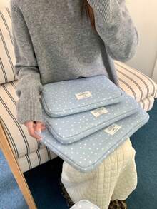 笔记本电脑包，可爱星星印花图案，10/11英寸平板电脑保护套，13/14英寸，15/15.6英寸笔记本电脑保护套 - 查看 10