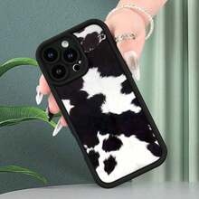 Funda de Teléfono con Patrón de Vaca Creativa, Protección Completa Engrosada, Funda Suave a Prueba de Golpes y Resistente a Caídas, Adecuada para iPhone 16 15 14 13 12 11 XS XR X 7 8 Mini Plus Pro Max SE como Regalo de Cumpleaños o Festivo para Hombres y Mujeres Funda con impresión HD,mobile phones, bags, mobile accessories, phone cases, room decoration, accessories, transparent phone cases, summer, phone straps, men's phone cases, black phone cases, pink phone cases, mobile case for men, mobile case for women, mobile phone protection, beach accessories, strawberry treats, phone protection covers. - Estilo (1 pieza) - Ver 6