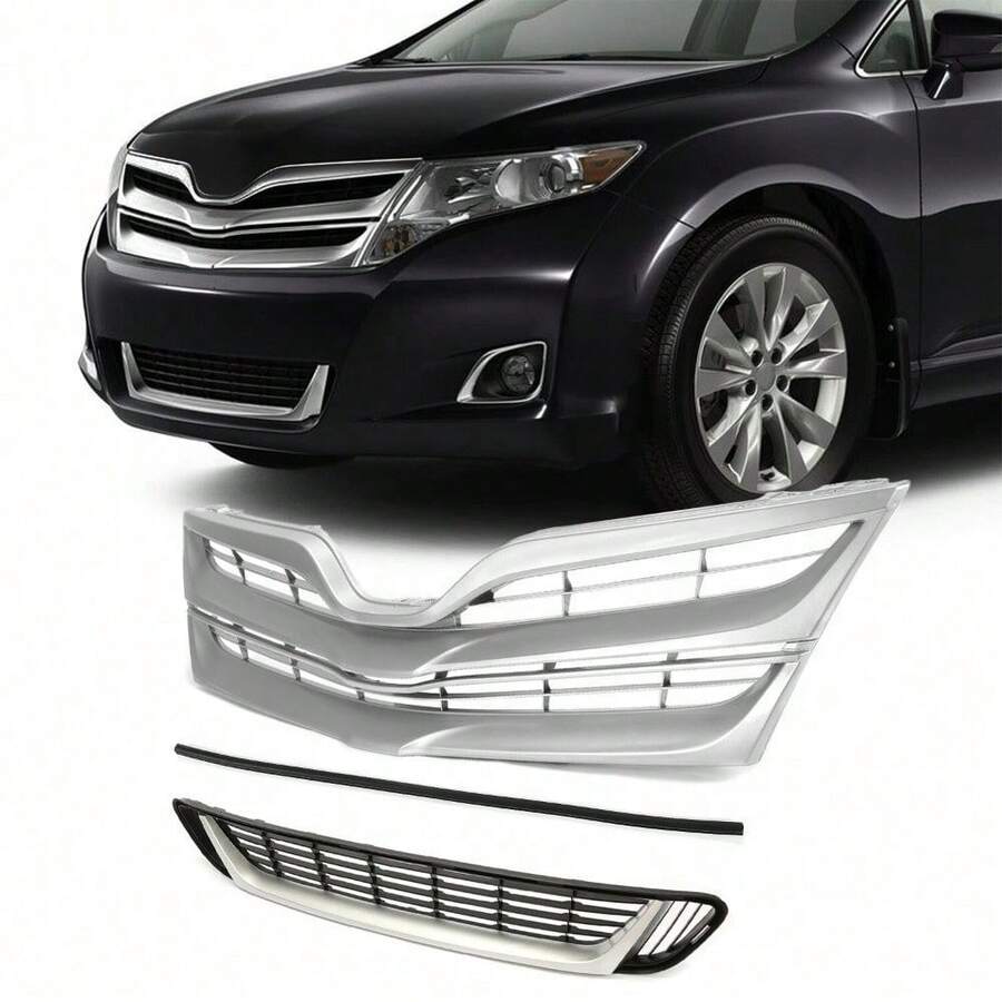 Upper & Lower Grille + Grille Molding For  Venza 2013 2014 2015 2016 - Default - View 1