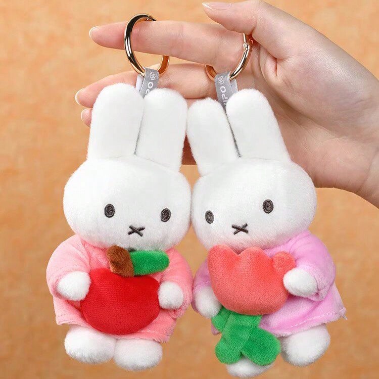 13cm Miffy Plush Doll Pendant, Soft & Cute Doll, Suitable For Bag/Keychain Decoration, Lovely Birthday Gift For Girls - Multicolor - View 1