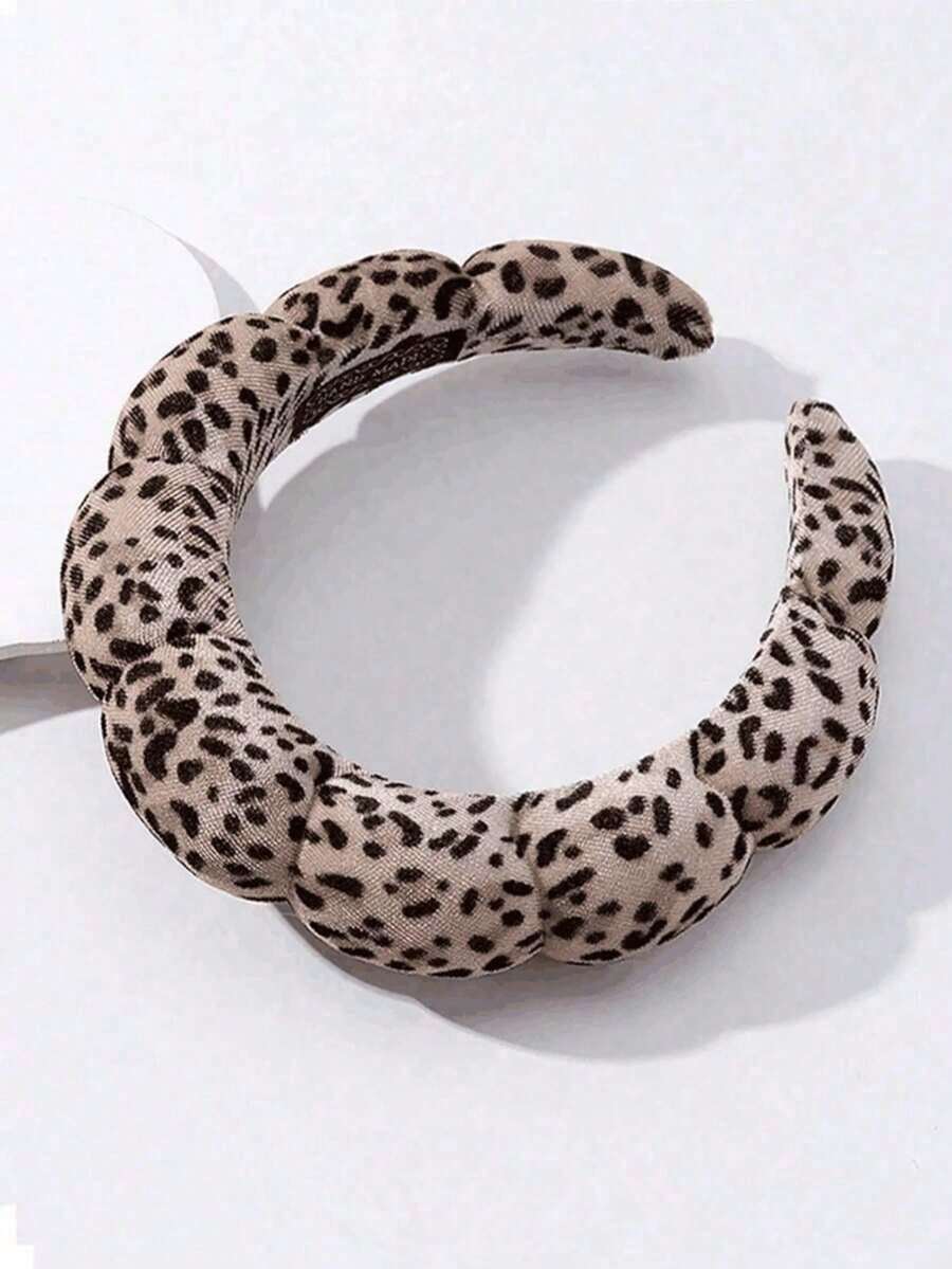 Leopard Print Hair Band, Makeup Headband, Hair Clip For Women Facial Care, Spa Gift, Party, Casual Outing, Compact & Lightweight, Hairband, Hair Hoop Headbands Hair - Multicolor - View 1