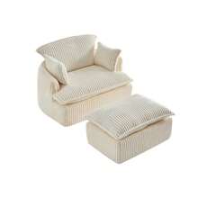 Sofas & Couches - Beige + Flannelette + 1 Seat + Foam - View 11