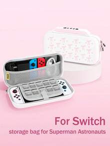 Switch 2 Game Console Accessories: Bow & Heart Pattern Protective Case, Compatible With Switch NS/Switch OLED/Switch Lite, Also Includes Storage Pouch, Cartridge Case, And Charging Dock. Best Gift Compatible With Switch Players, Ideal For Valentine's Day Confession Or Spring Romantic Gifts - Multicolor - View 6