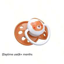 Baby Pacifier, Silicone, Heat Resistant Up To 120°C, Soft & Comfortable, Suitable For Multiple Stages, Cartoon Pattern, Cute, For Daily Use - Multicolor - View 10