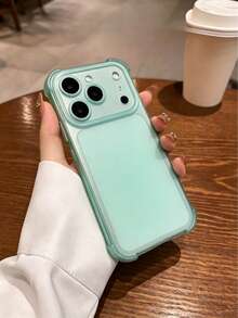 奢华磨砂透明防震保护壳，适用于 17 Pro Max、17 Pro、17、16 Pro Max、15、14、13、12 Pro Max、11，防摔后盖手机壳 - 透綠 - 查看 5