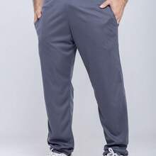 Kit Of 2 Men's Slim Fit Dry Fit Sports Pants For Gym And Workout - Blue and Gray - View 8