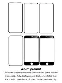 5pcs/Pack High-Definition Transparent Tempered Glass Screen Protector, Compatible With IPhone 15 PROMAX, 15, 16, 15 PRO, 14, 13, 12, 11, XR, XS, X, 7, 8, 17/17 Pro/17 Pro Max/17 Air, Anti-Scratch, Anti-Shatter, Waterproof - Black - View 10