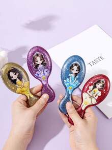 Bộ lược trẻ em in hình công chúa nhiều màu sắc, gồm 4 chiếc/2 chiếc/1 chiếc, bộ dụng cụ làm tóc, lược chải tóc mượt mà in hình công chúa thanh lịch, tay cầm bằng nhựa ABS, thích hợp sử dụng hàng ngày, lý tưởng làm quà tặng cho trẻ em. - Nhiều màu - Xem 11