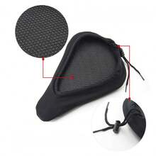 1件防滑自行车鞍座套，加厚减震骑行座套，适用于山地自行车、通勤自行车和一般用途。 - 彩色 - 查看 3