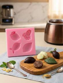 1 pieza Molde de silicona con forma de limón, para decorar pasteles, chocolates, pudines, caramelos - Multicolor - Ver 10