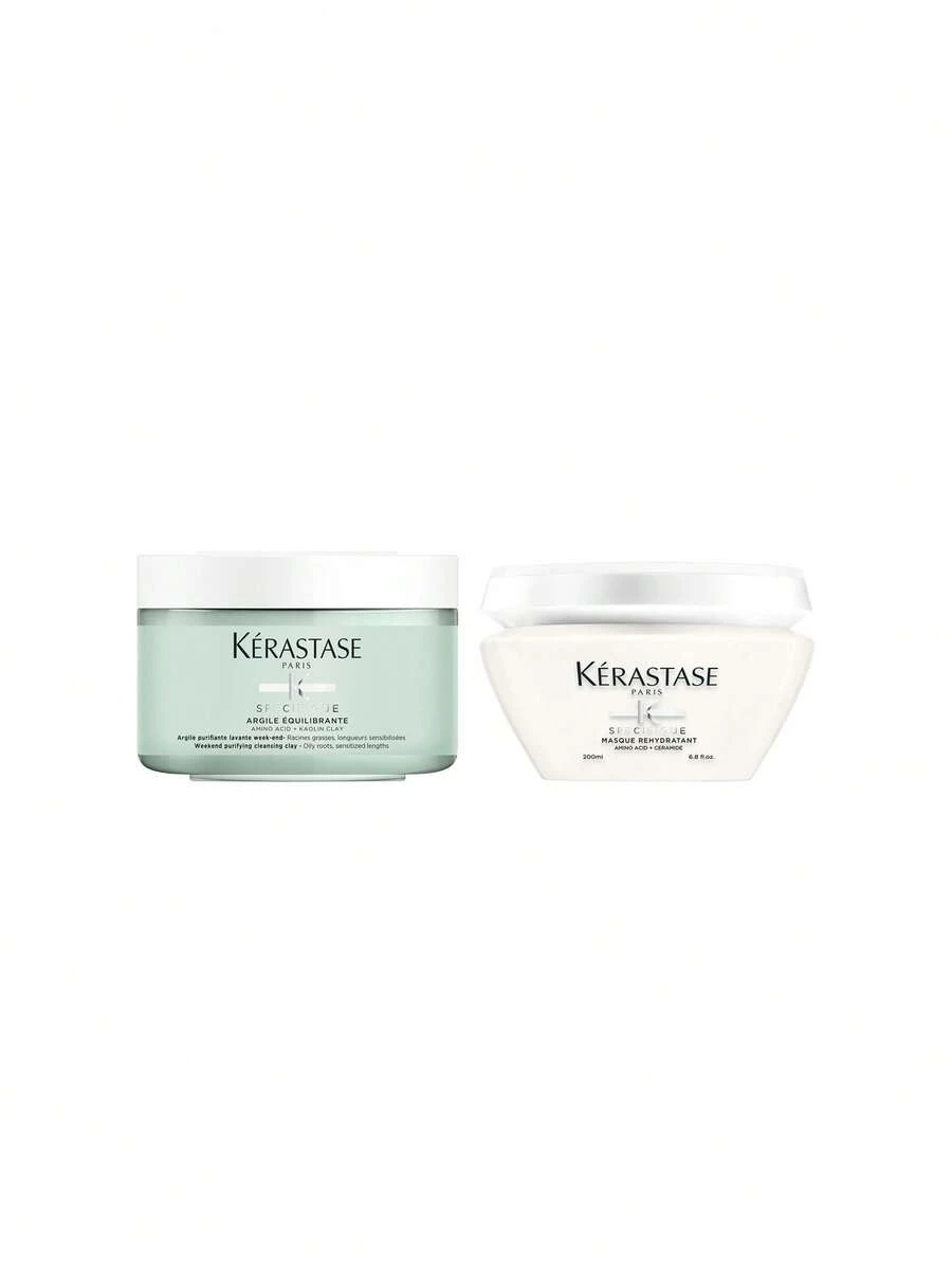 Kérastase [Set] Specific Balancing Cleansing Clay Hair Clay 250ml + Rehydrating Hair Mask 200ml - Specific - View 1